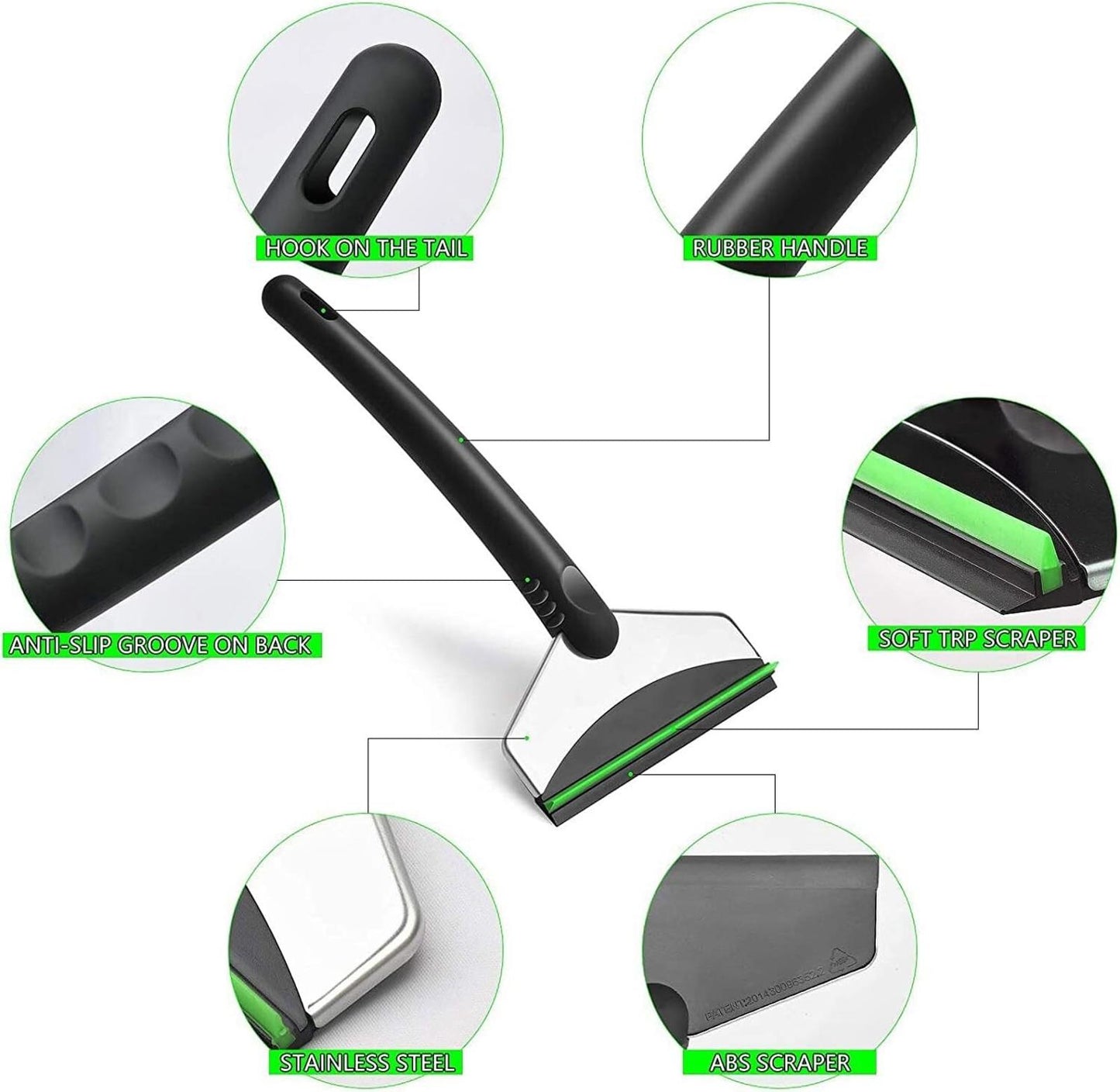 oumuik ICE SCRAPER Windscreen Frost Window Snow De-Icer Winter Car/Van/Taxi