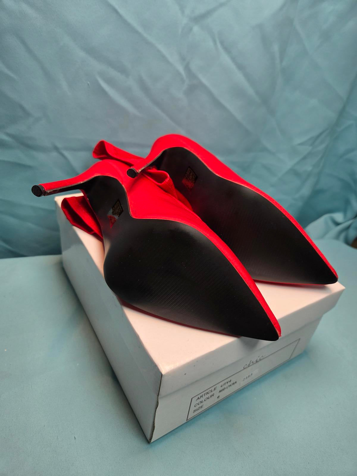 Woman's size 6 Red lycra boots 2183