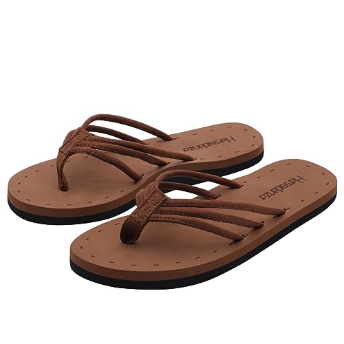 Harssidanzar Ladies Flip Flops Summer Beach Thong Sandals Lightweight with Arch Support KL221UK|B0CB3Z4DXQ