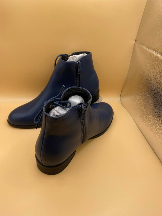 Zip up ankle boots with lace sides 1199