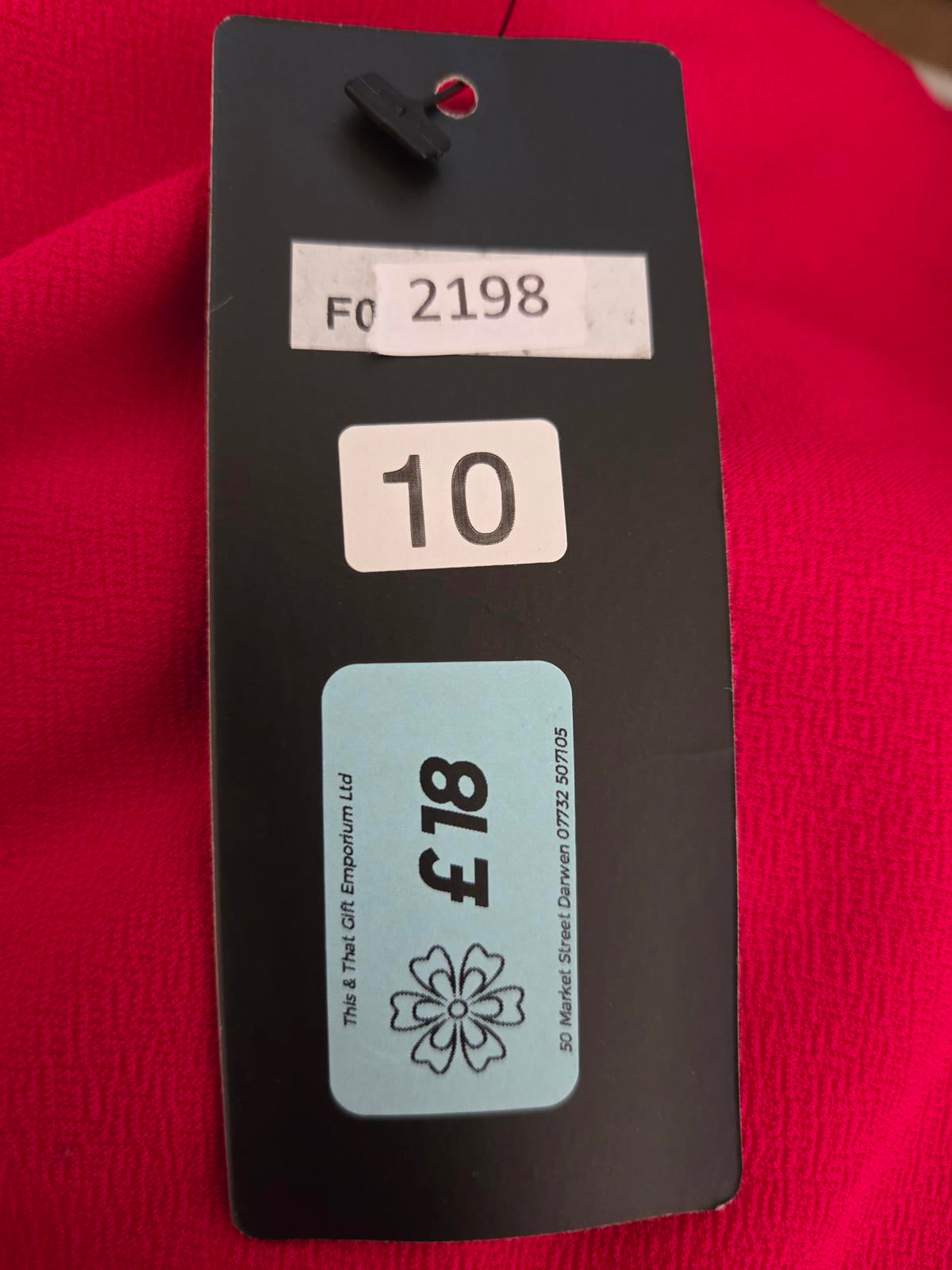 Red (Of one Shoulder type) top 2198