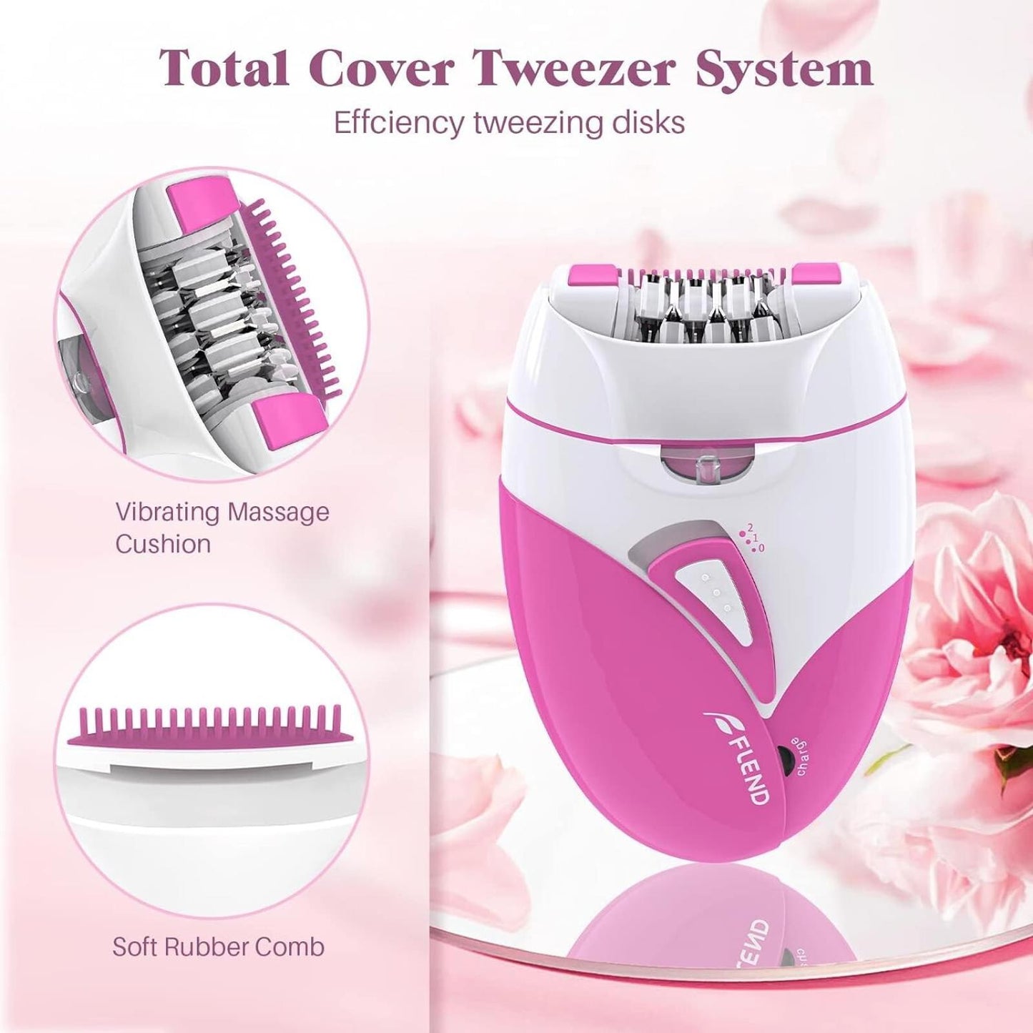 FLEND - Facial Hair Remover Smooth Glide Epilator for Women - NEW