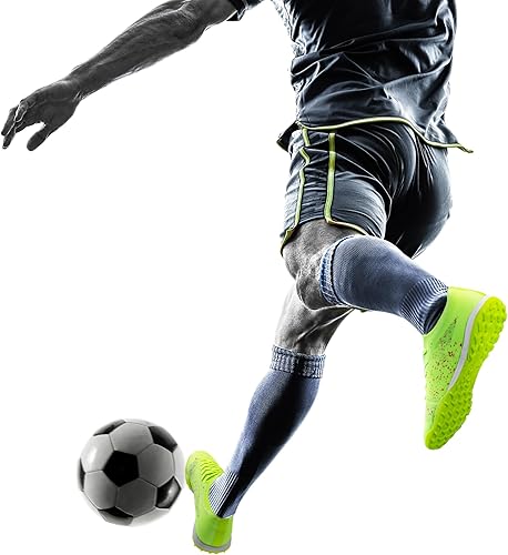 DREAM PAIRS Men Football Shoes, Outdoor Soccer Shoes for Athletes and Teen, Professional Fashion Trainer Running Shoes for School and Sport Shoes