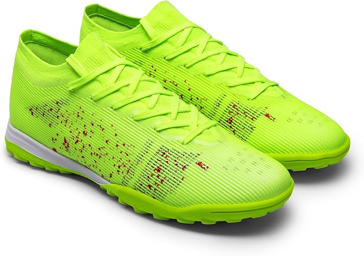DREAM PAIRS Men Football Shoes, Outdoor Soccer Shoes for Athletes and Teen, Professional Fashion Trainer Running Shoes for School and Sport Shoes