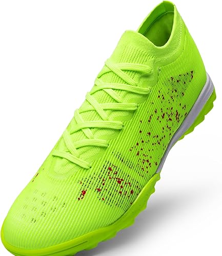 DREAM PAIRS Men Football Shoes, Outdoor Soccer Shoes for Athletes and Teen, Professional Fashion Trainer Running Shoes for School and Sport Shoes