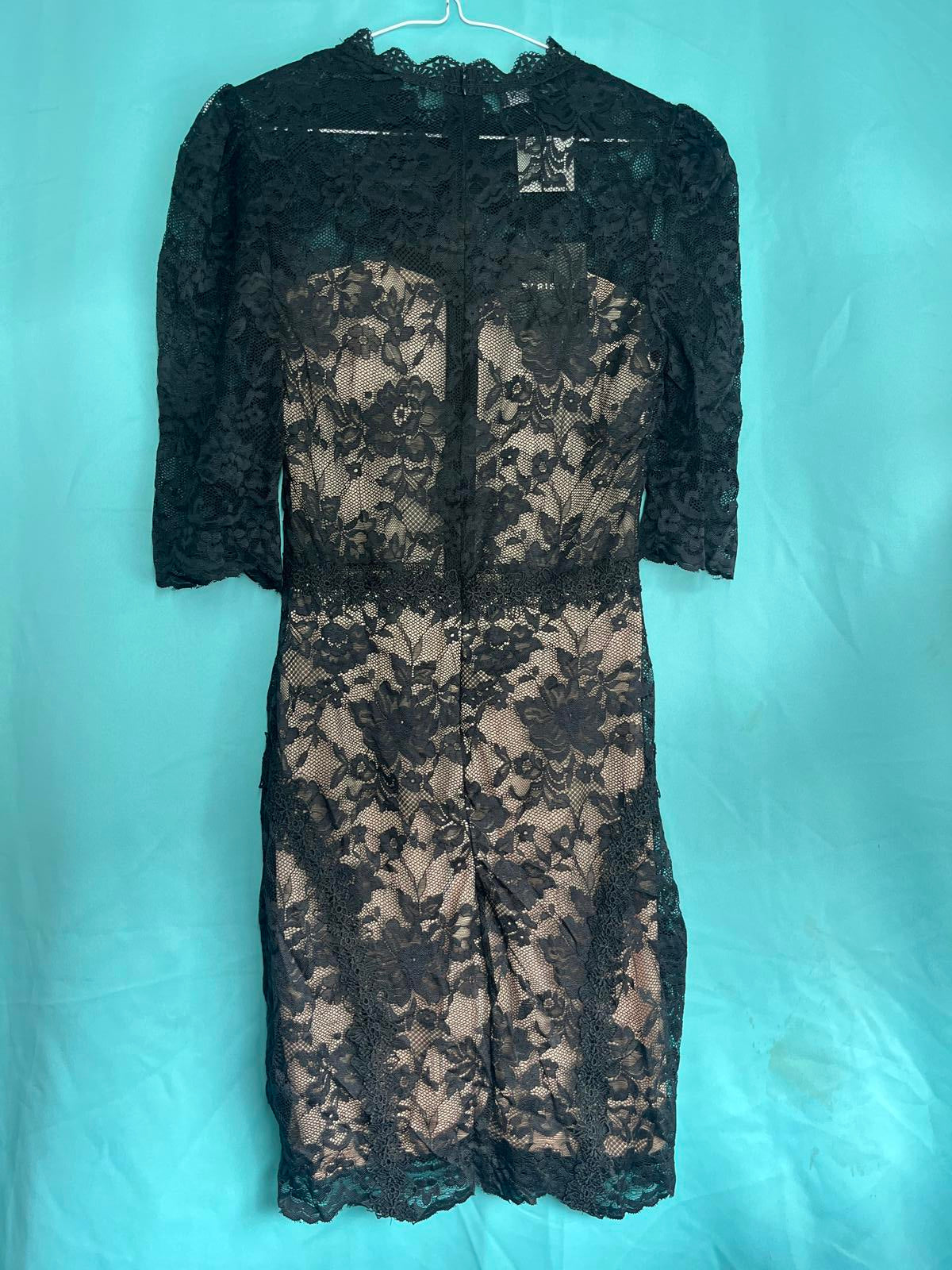 Lace style long sleeved dress 1234