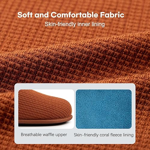 LongBay Men's Two-Tone Slippers Cozy Memory Foam House Shoes size 9