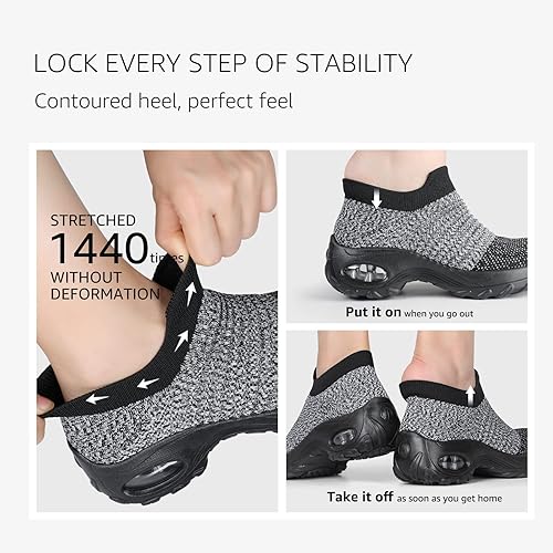 ZHR Women Slip On Walking Shoes Casual Trainer size 5.5
