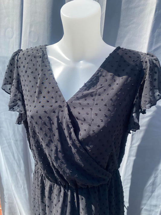 Long short sleeved dress 1191