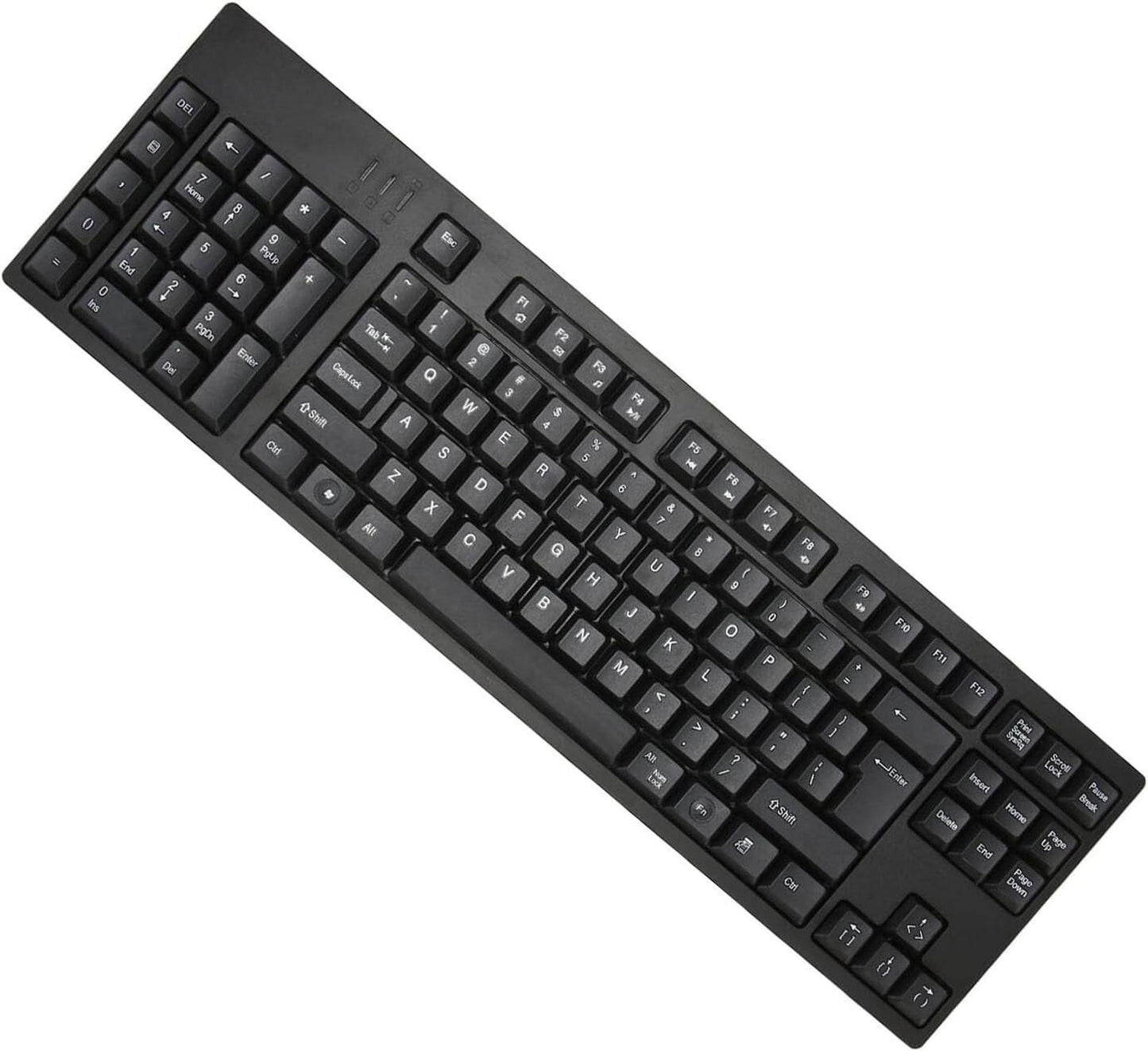 CCYLEZ Left Handed Keyboard, Office Accounting Keyboard, Plug and Play Black New