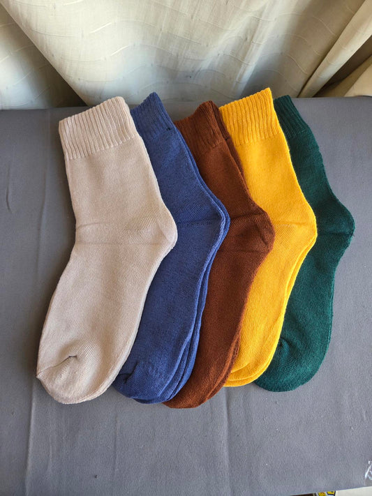Unisex thermal Socks one size multi-coloured (pack of 5) 2347