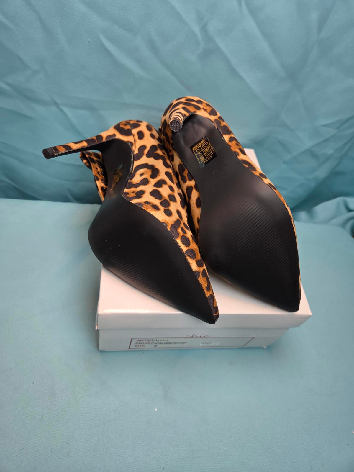 Woman's size 7 leopard print lycra boots 2004