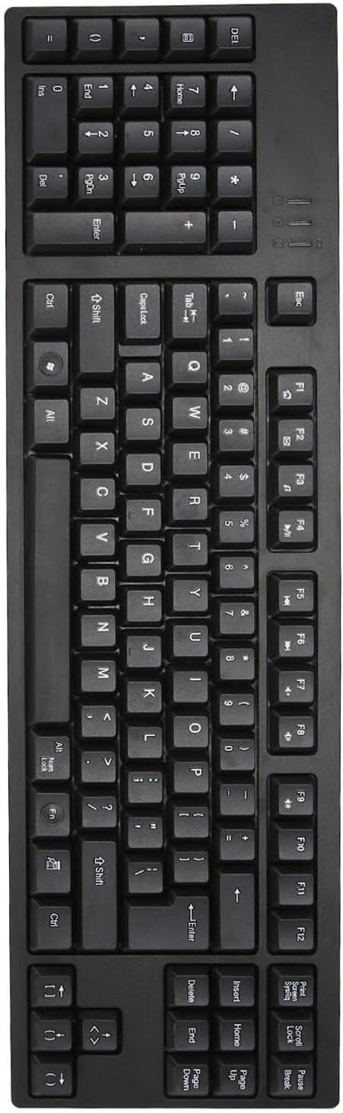 CCYLEZ Left Handed Keyboard, Office Accounting Keyboard, Plug and Play Black New