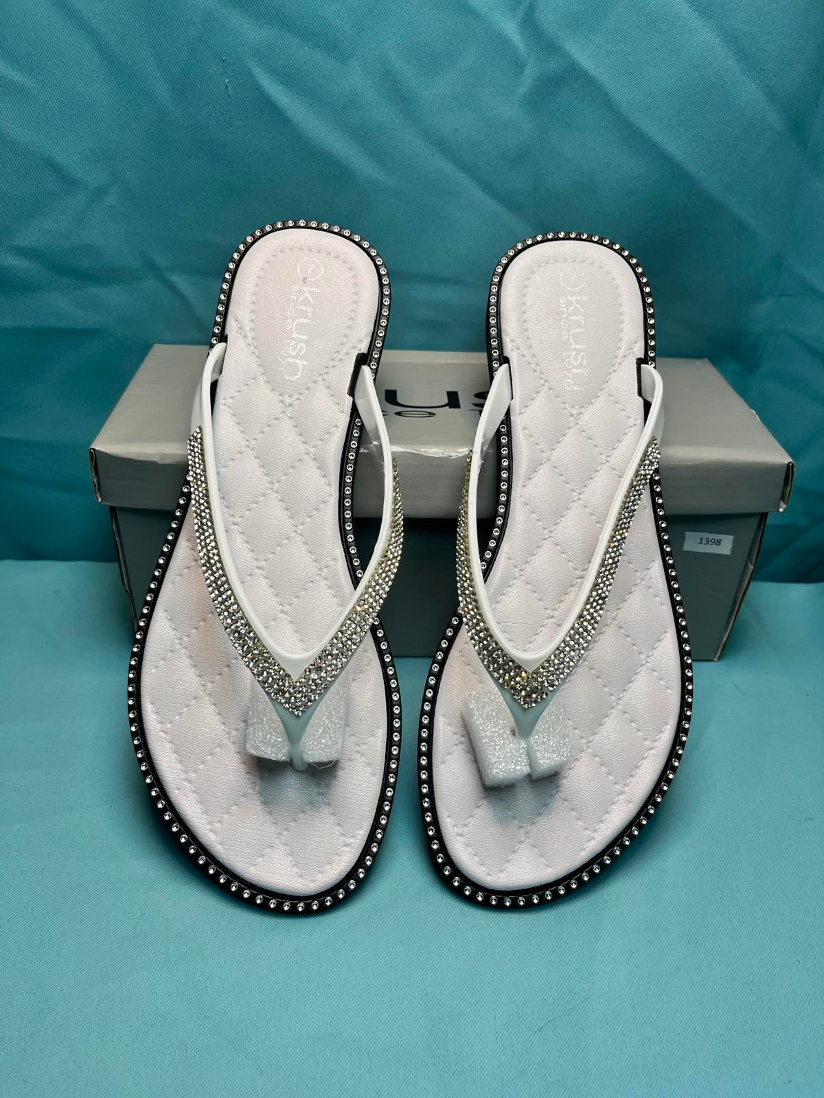 Krush size 7 sandal's with diamond effect straps 1398