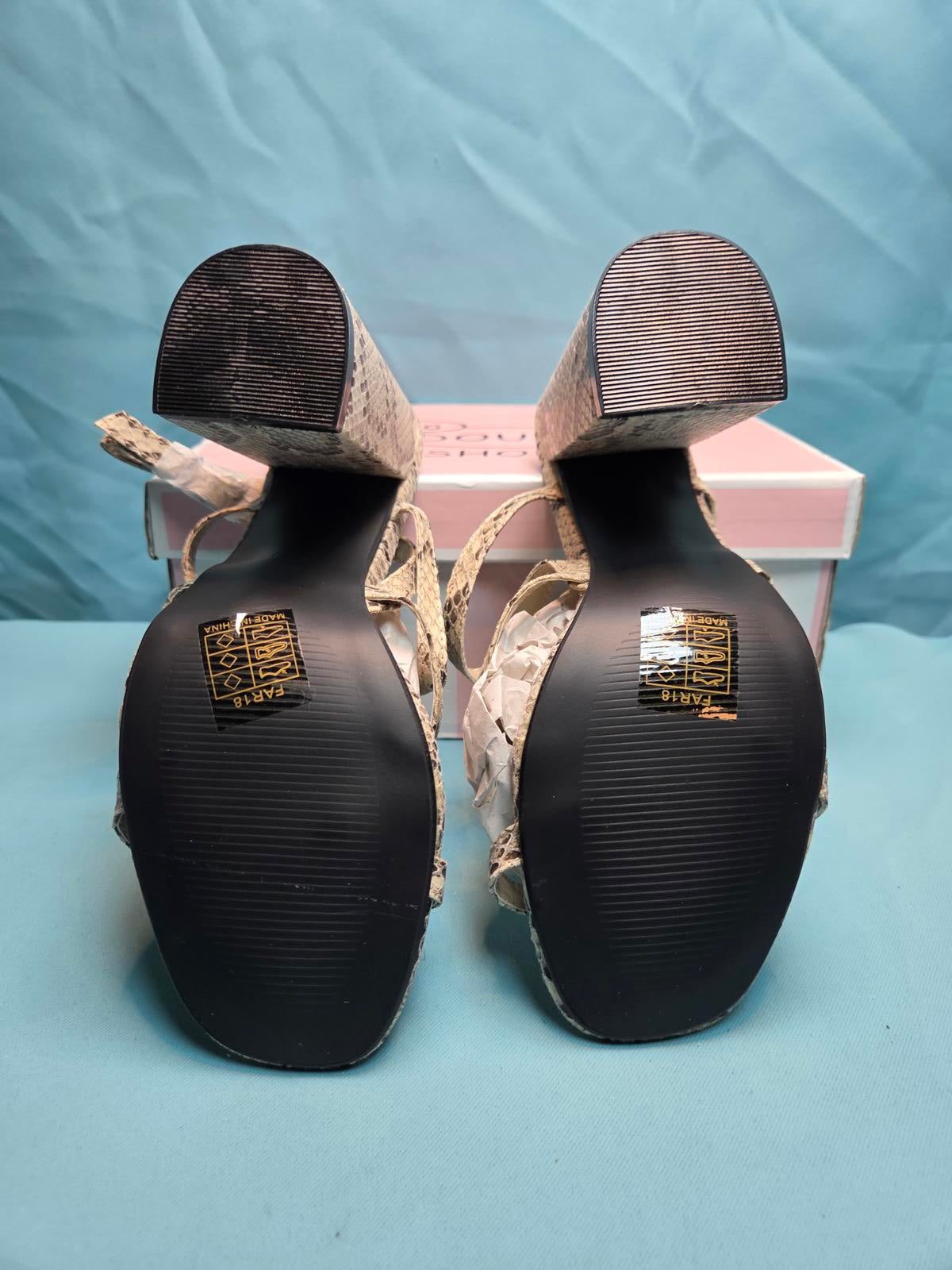 Woman's size 6 Open Toe Heels 2033
