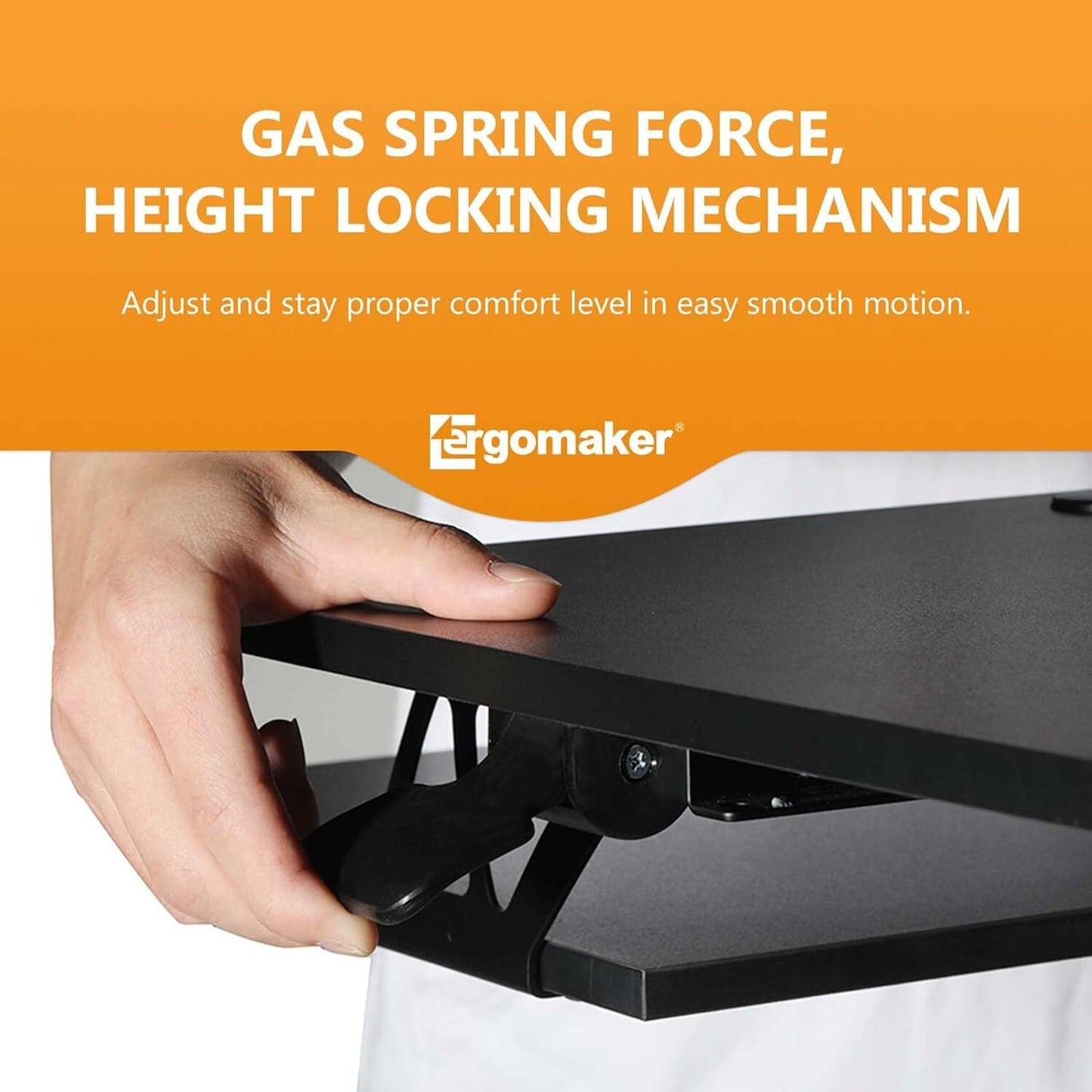 ERGOMAKER Height Adjustable Standing Desk Converter - 81cm (32 Inch)