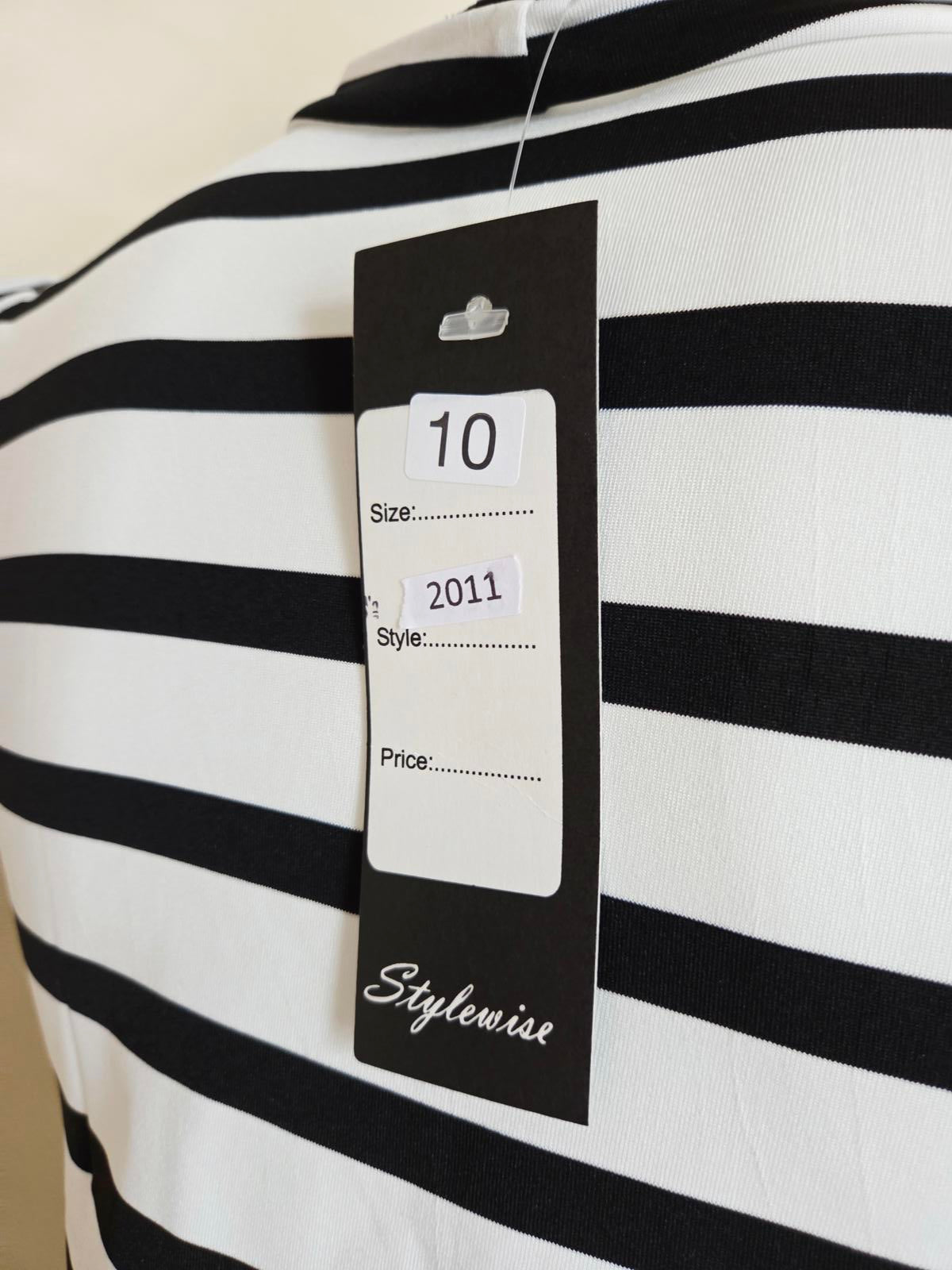 Black and White Strippy Summer Dress 2011 2072 2041