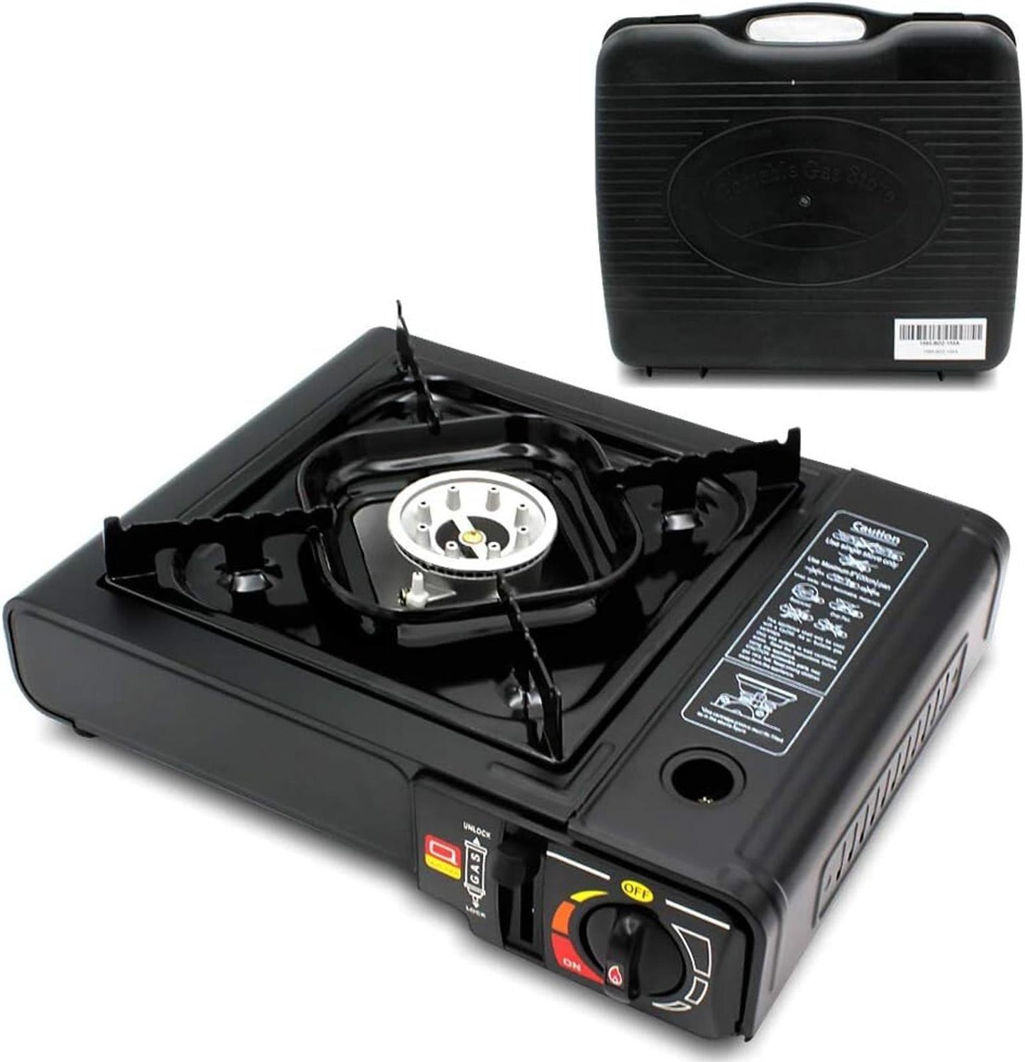 Yinleader Camping Stove Portable Gas Stove backpacking stove With Suitcase Black