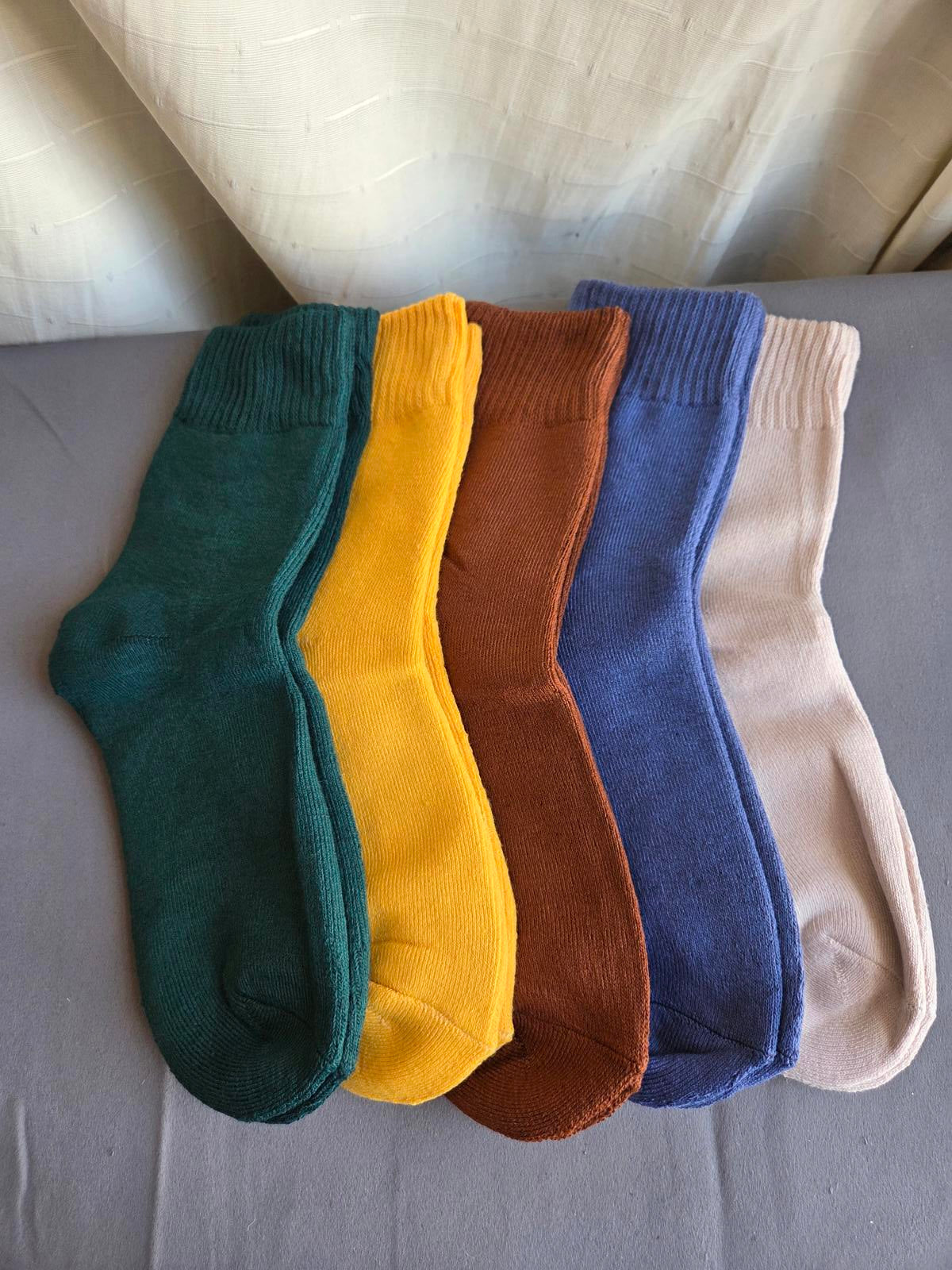 Unisex thermal Socks one size multi-coloured (pack of 5) 2347