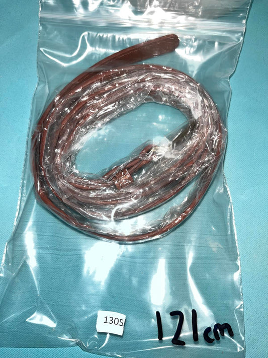 Woman's Thin Light Brown Buckle Belt 121cm long size 18 1305