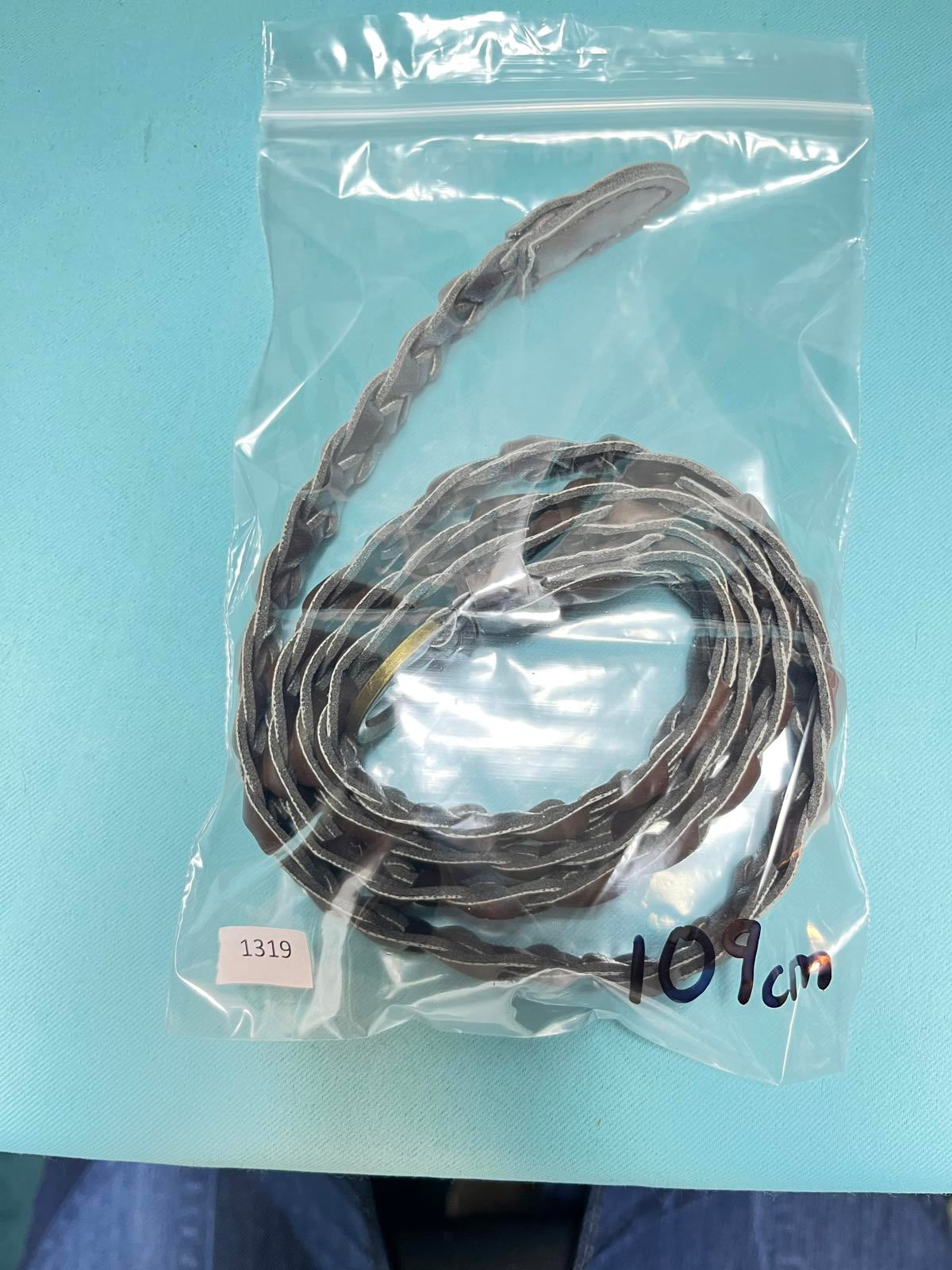 Woman's weaved Buckle Belt 109cm long 1319