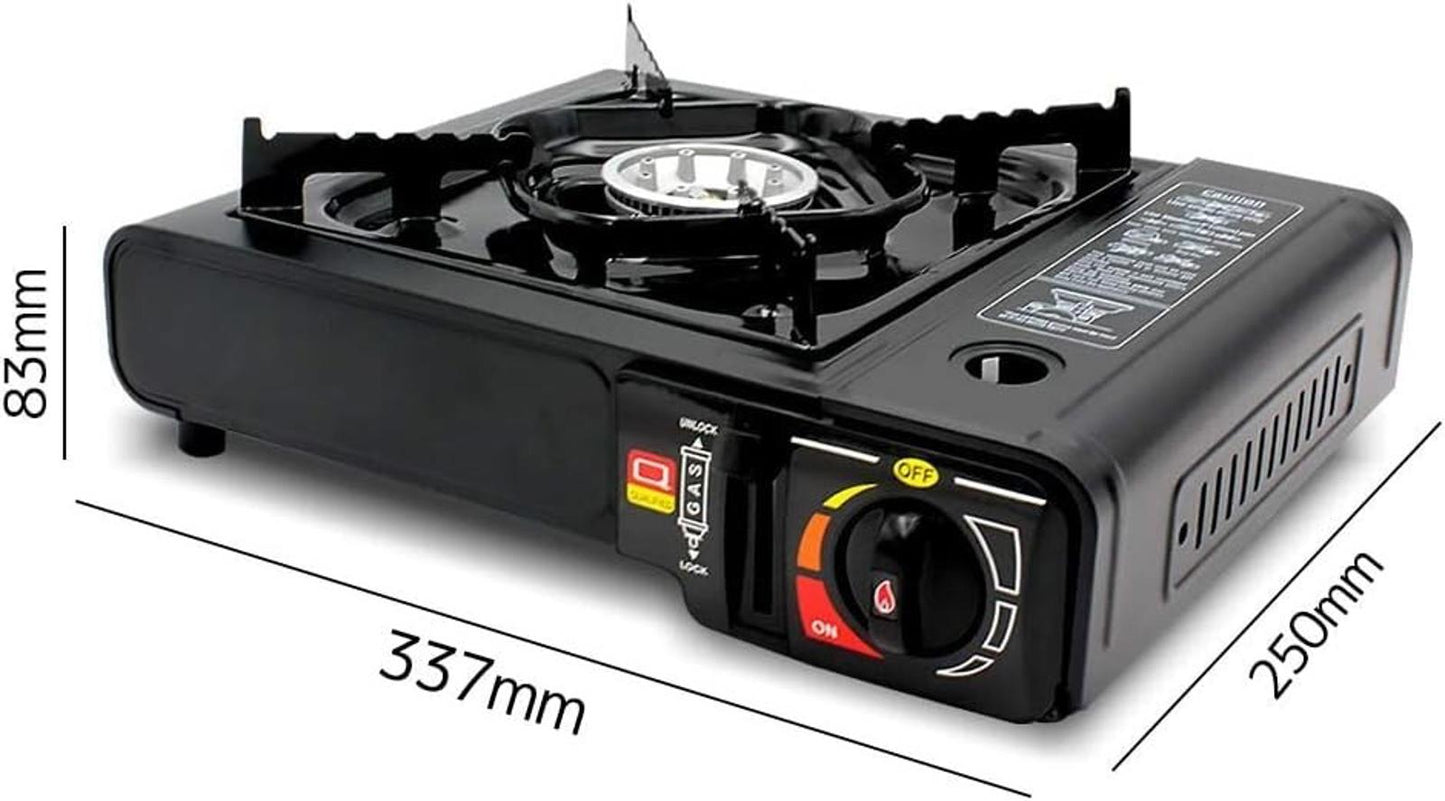 Yinleader Camping Stove Portable Gas Stove backpacking stove With Suitcase Black