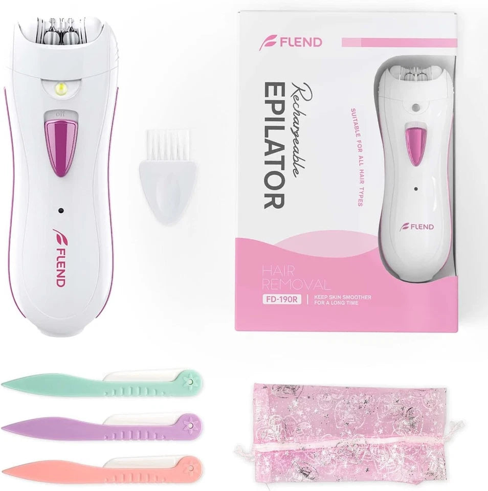 FLEND - Epilator Smooth Glide, Rechargeable Epilator for Women