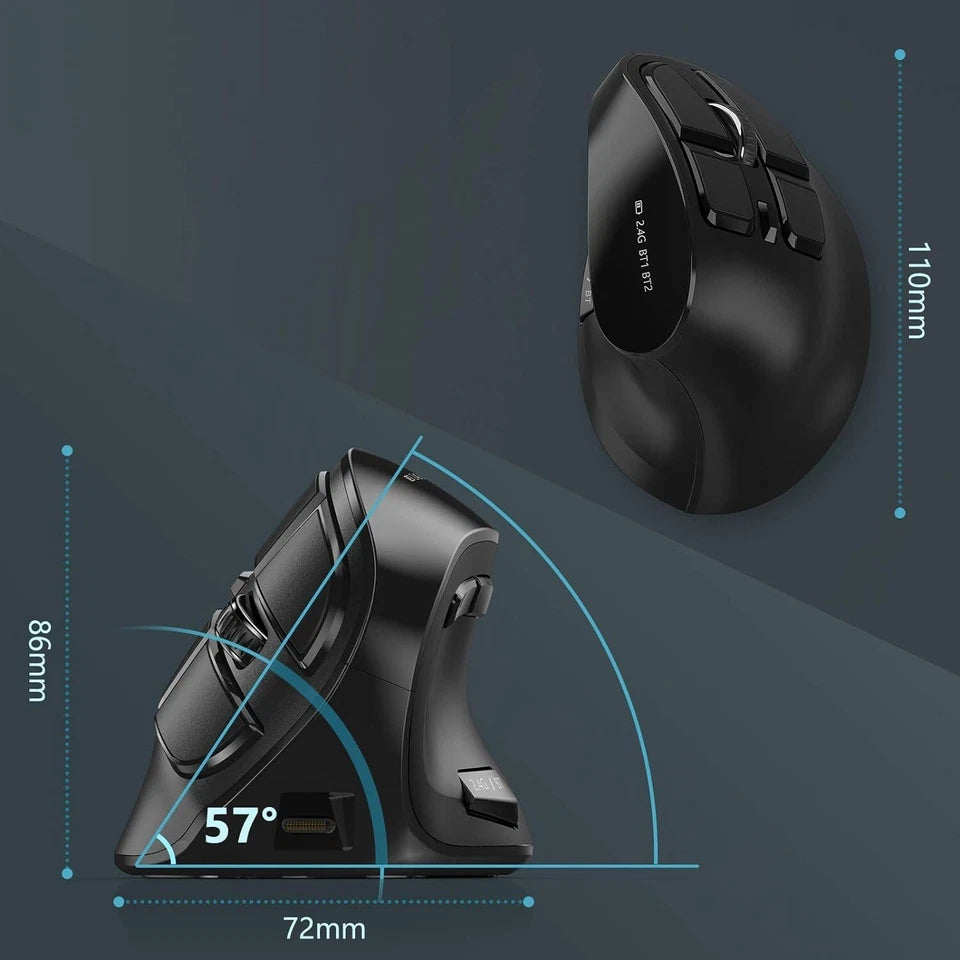 Seenda Ergonomic Mouse Wireless, Rechargeable Vertical Mouse