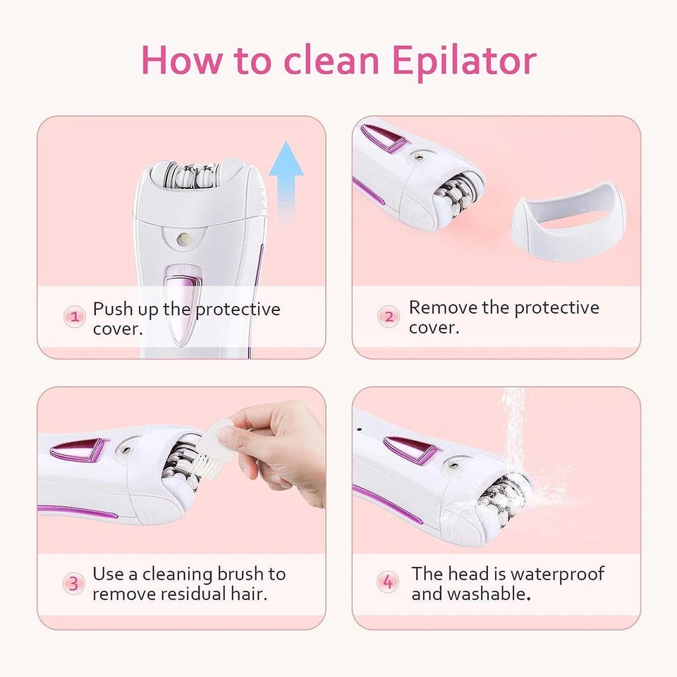 FLEND - Epilator Smooth Glide, Rechargeable Epilator for Women