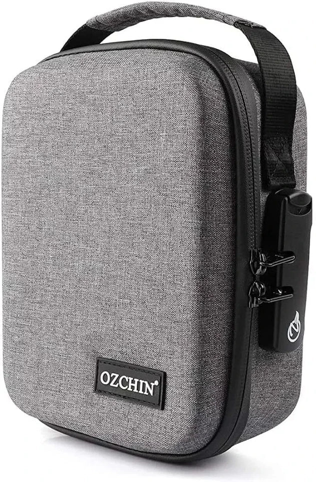 OZCHIN New Hard Shell Smell Proof Bag with Combination Lock Odor Proof Stash Box