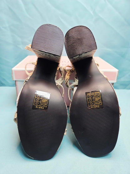 Woman's size 7 Open Toe Heels 2034