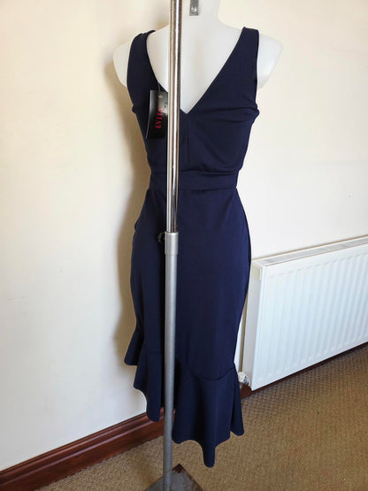 Size 10 Navy Blue strappie Formal dress 2137
