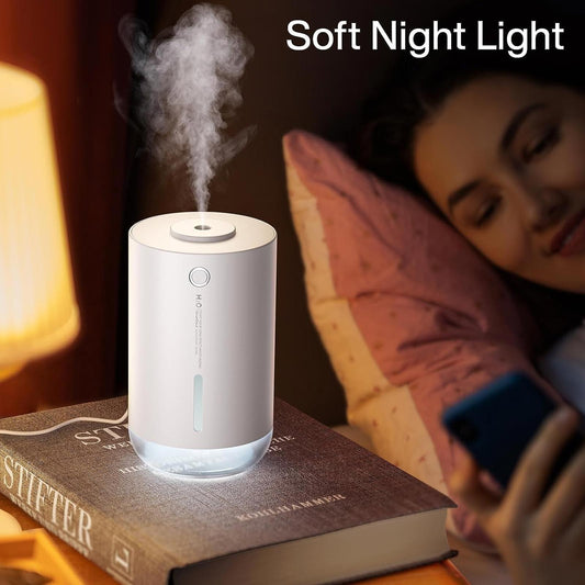 SMARTDEVIL - Humidifiers 500ml for Bedroom, Small Humidifiers, USB, White, New