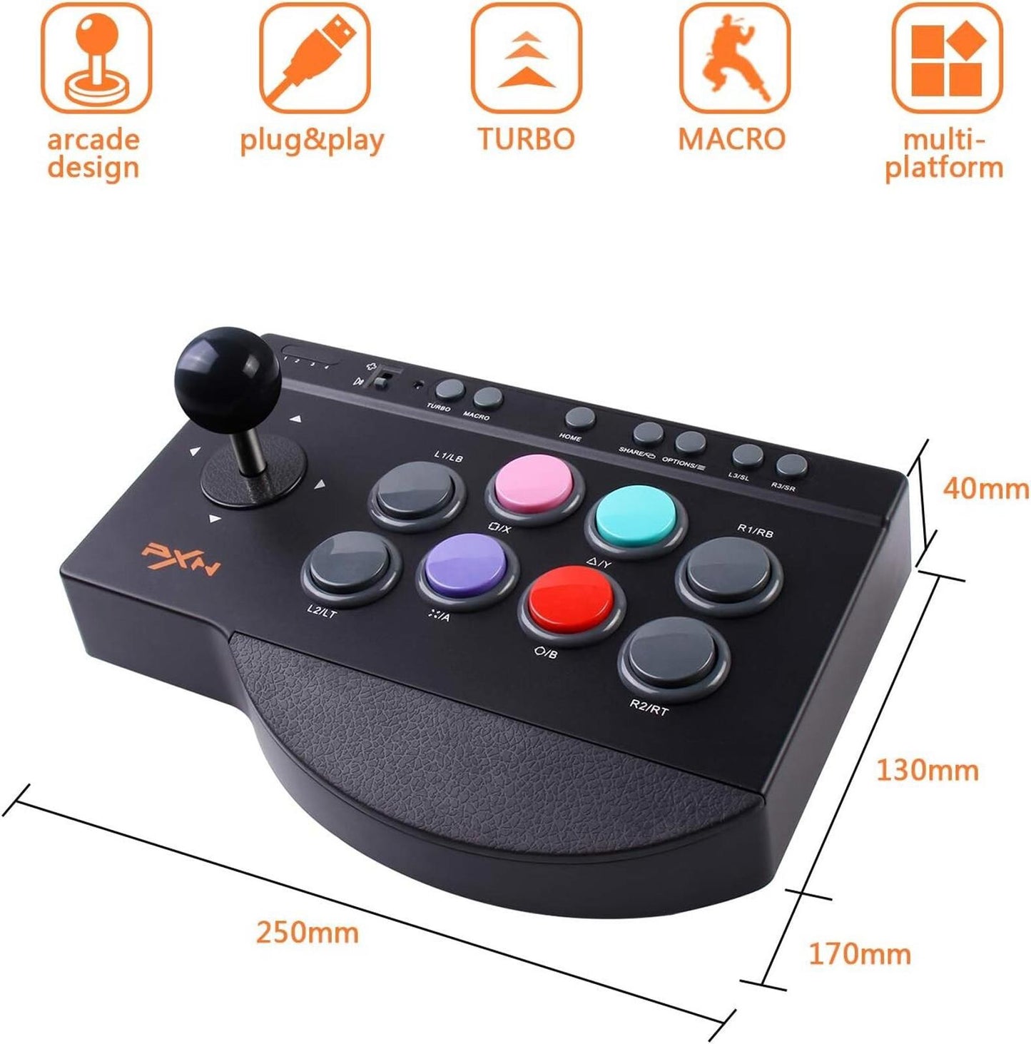 OPENED BOX PXN Arcade Joystick PXN 0082 Arcade Fight Stick Joystick Controller