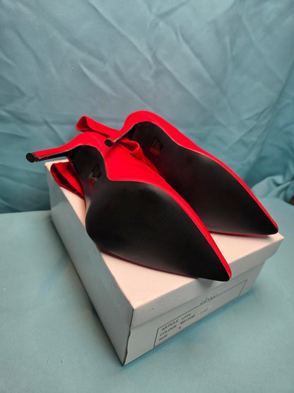 Woman's size 6 Red lycra boots 2183