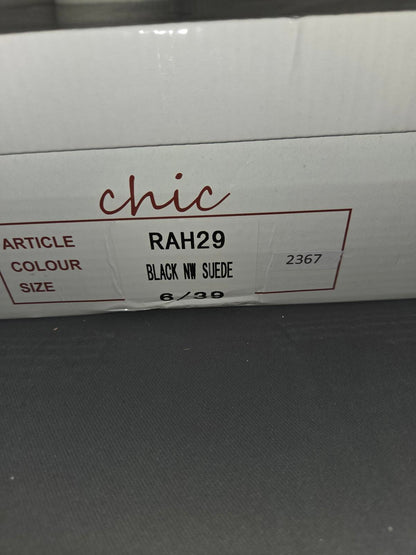 Size 6 Woman's Open toe Black Heels 2367