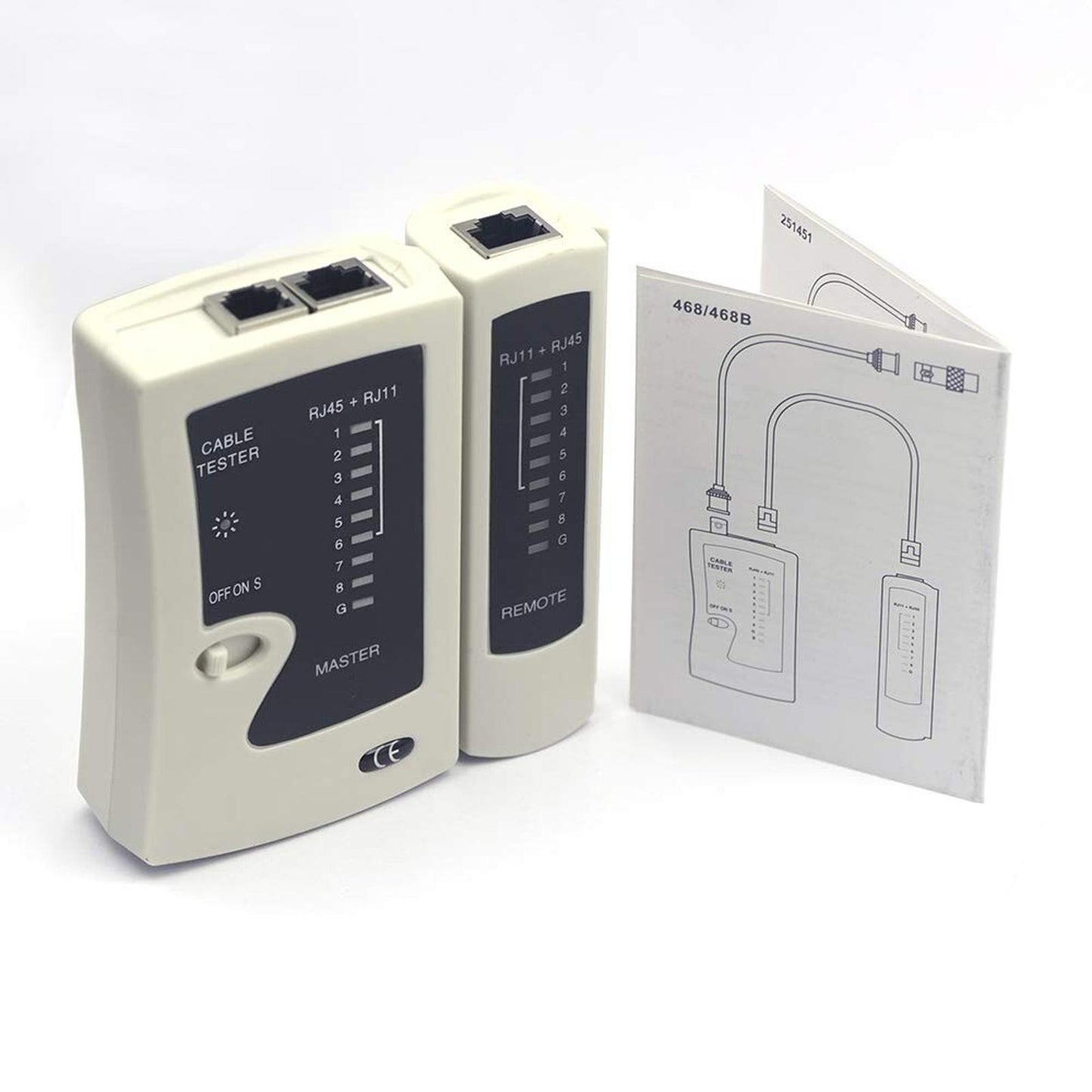 VCELINK GJ468 Network Cable Tester RJ45 Ethernet PoE Cat5/Cat6/Cat7 LAN RJ11
