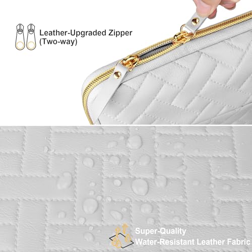 Lacdo Laptop Sleeve Case for 15 inch New MacBook Air M4 A3241 2025/M3 A3114/M2 A2941 2024-2023, 15 inch MacBook Pro A1990 A1707, Dell XPS 15 Plus 2022-2020 Computer Bag Accessory Pocket, Space Gray|B0D86KXJ98
