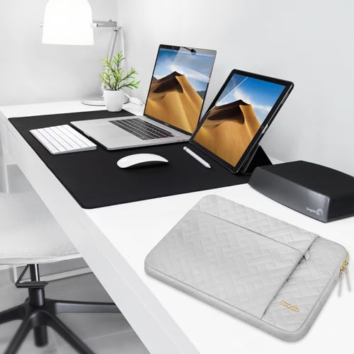 Lacdo Laptop Sleeve Case for 15 inch New MacBook Air M4 A3241 2025/M3 A3114/M2 A2941 2024-2023, 15 inch MacBook Pro A1990 A1707, Dell XPS 15 Plus 2022-2020 Computer Bag Accessory Pocket, Space Gray|B0D86KXJ98