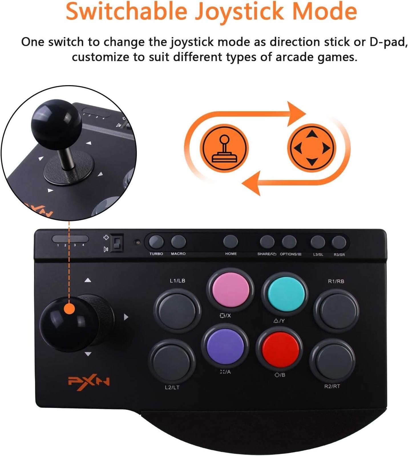 OPENED BOX PXN Arcade Joystick PXN 0082 Arcade Fight Stick Joystick Controller