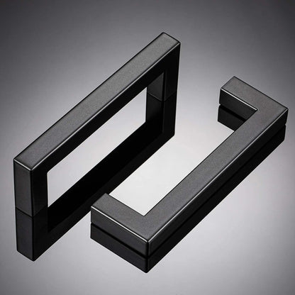CZC HOME 10 Pack 114mm Cabinet Handles, Stainless Steel Square Shape Black New