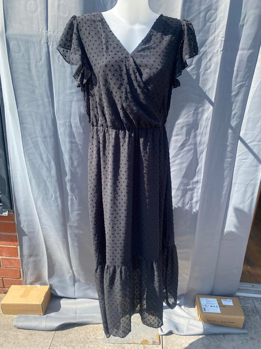 Long short sleeved dress 1191