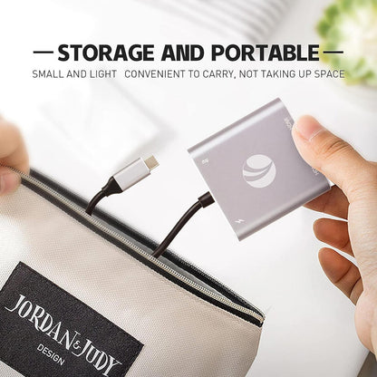 VCOM USB C to Dual HDMI Adapter MST, 4K@60Hz and Dual 4K@30Hz 100W PD