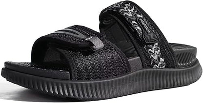 KuaiLu Womens Fashion Orthotic Slides Ladies Athletic Thick Cushion Recovery Sandals Adjustable Strap Slip On Walking Sandles With Comfortable Plantar Fasciitis Arch Support