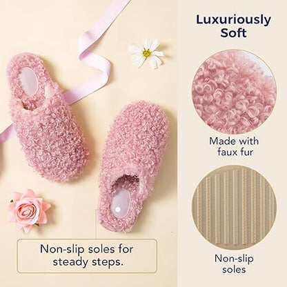 Snug Leaves Women's Scuff 7-8 Slippers pink