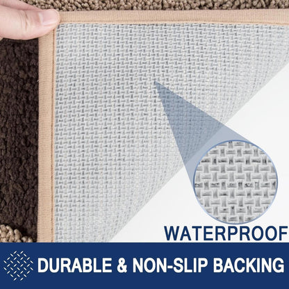 FCSDETAIL Dirt Trapper Indoor Door Mat 50 x 80 cm Colours L-Brown + D-Brown