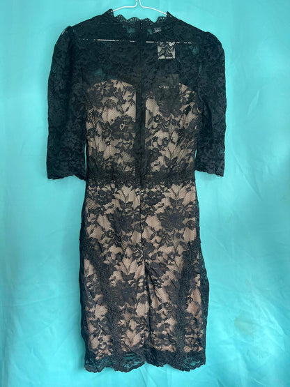 Lace style long sleeved dress 1234