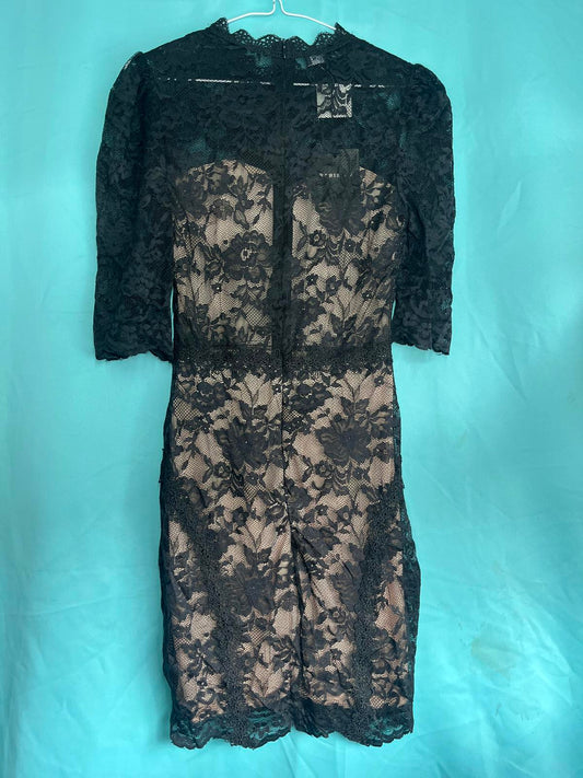 Lace style long sleeved dress 1234