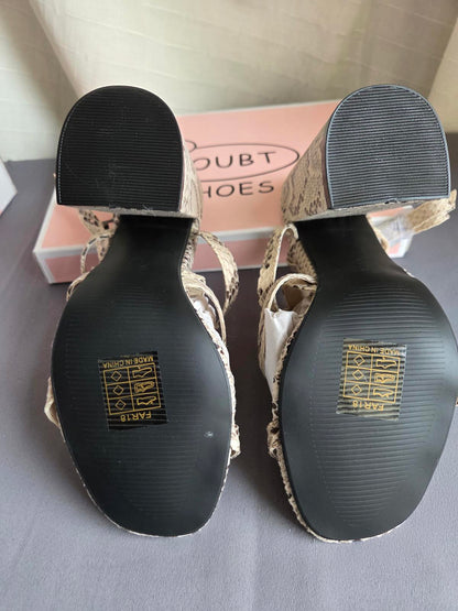 Woman's size 3 Open Toe Heels 2282