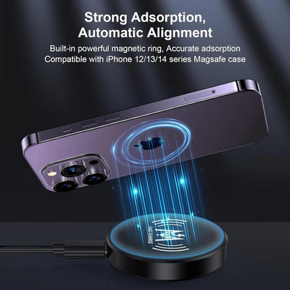 KKM Magnetic Wireless Charger, Compatible with MagSafe Charger Include Adapter